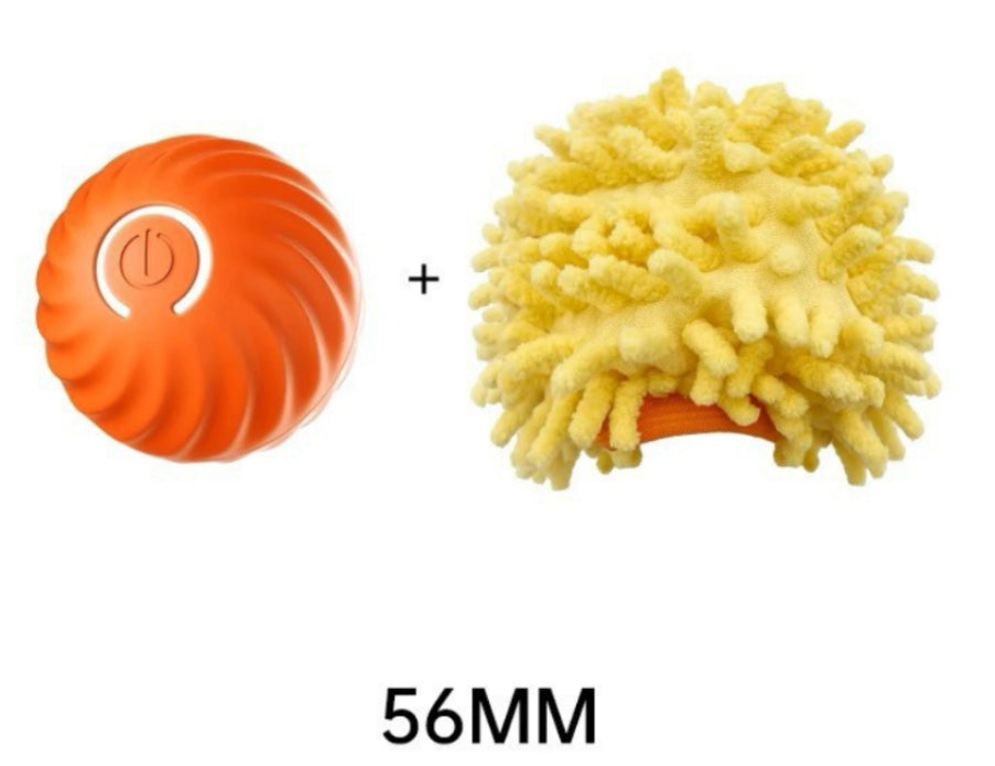 INTERACTIVE DOG RUBBER BALL TOY - BITE RESISTANT PET TRAINING TOY