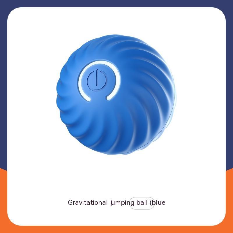 INTERACTIVE DOG RUBBER BALL TOY - BITE RESISTANT PET TRAINING TOY