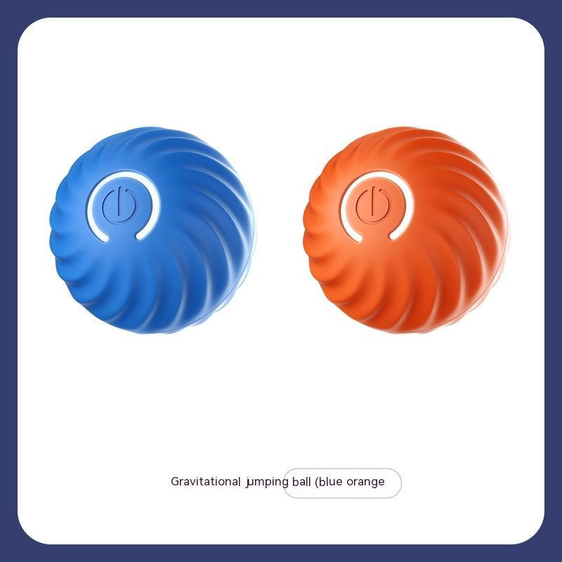 INTERACTIVE DOG RUBBER BALL TOY - BITE RESISTANT PET TRAINING TOY