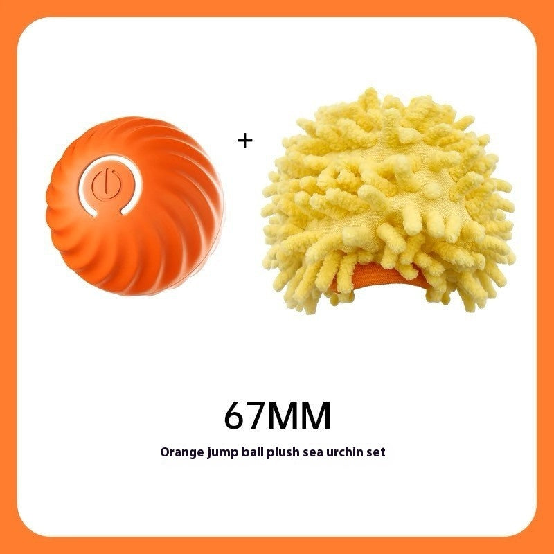 INTERACTIVE DOG RUBBER BALL TOY - BITE RESISTANT PET TRAINING TOY