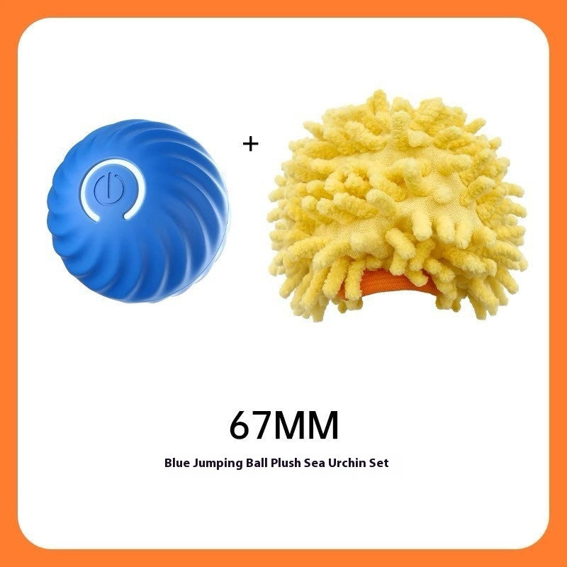 INTERACTIVE DOG RUBBER BALL TOY - BITE RESISTANT PET TRAINING TOY